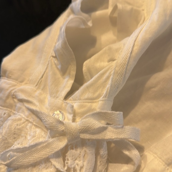 Girls Bow Dreams Wedding CottageCore Special Event Lace Pinafore Maxi Dress S/5 - Picture 9 of 9